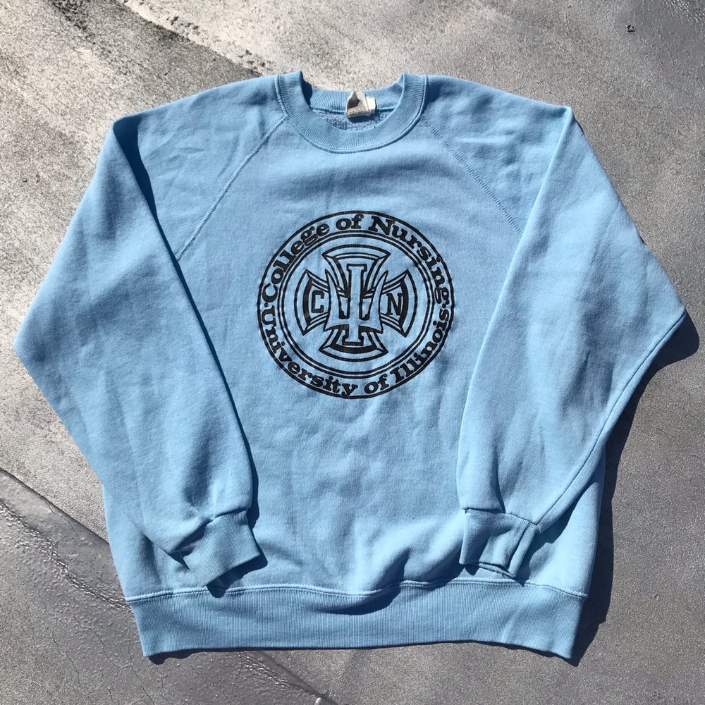 80s vintage “University of Illinois” sweater